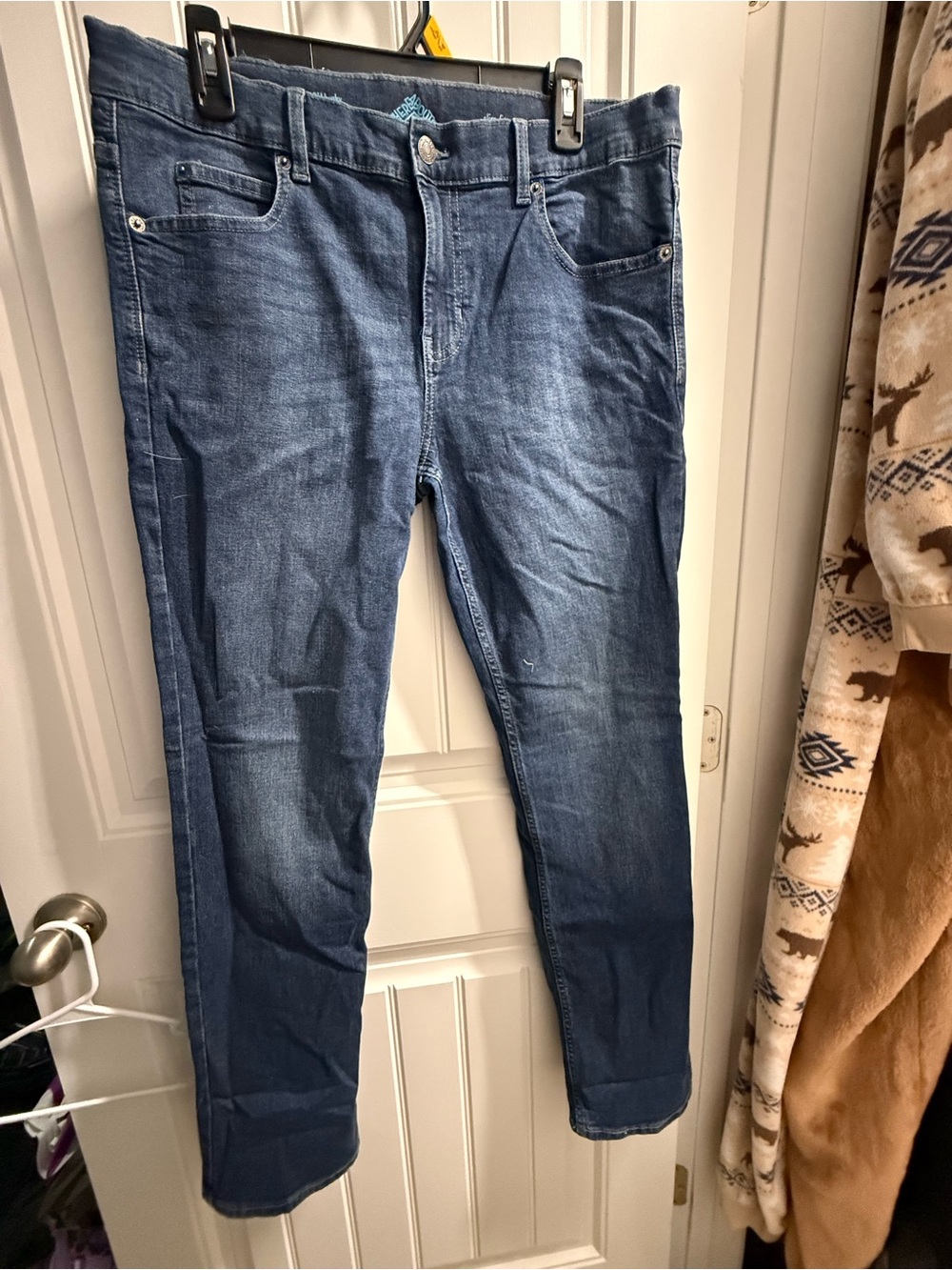Kids Blue Stretch Denim Jeans - Slim Fit